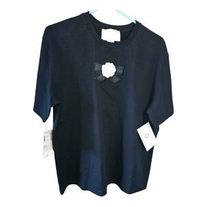 St. John Sport RARE ARCHIVAL NWT Marie Gray 3D Camellia Bow Top Size M